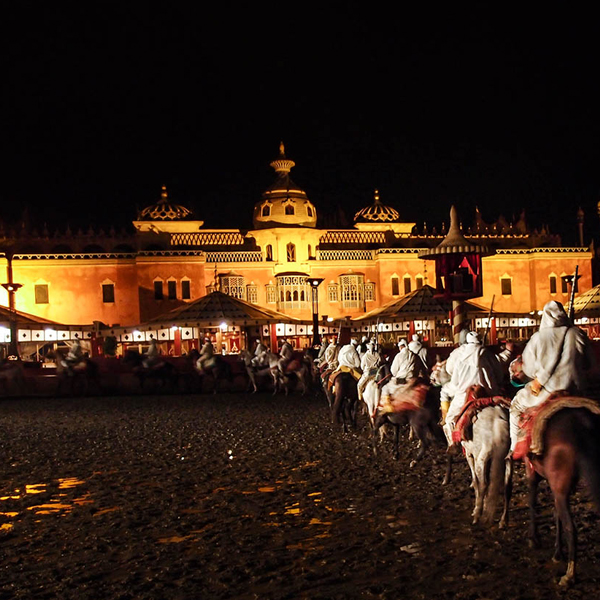 actividad cena y espectáculo de fantasía en chez ali, marrakech