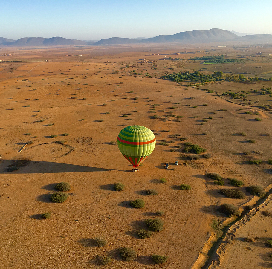 actividad vuelo en globo aerostático por marrakech